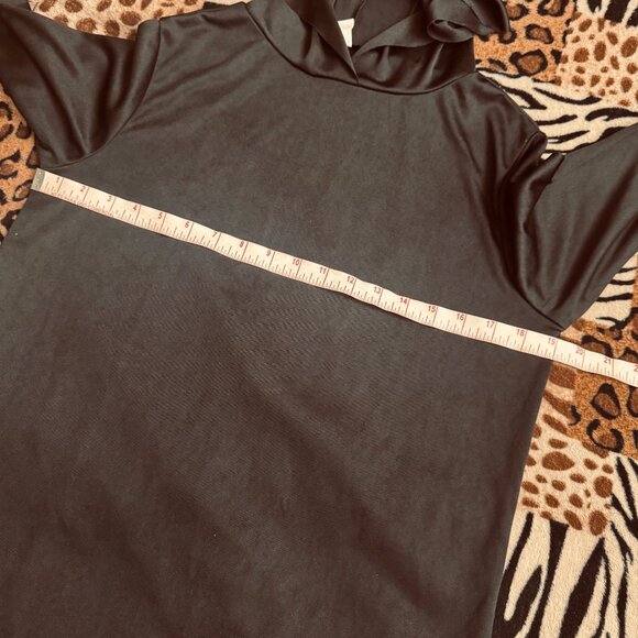 Hooded horror robe Halloween costume one size fits small adult too black color - Picture 3 of 5